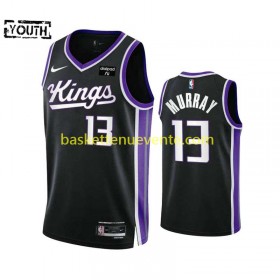 Maillot Basket Sacramento Kings Keegan Murray 13 Nike ICON EDITION 2023-2024 Noir Swingman - Enfant